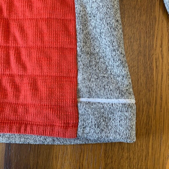 EIDER Fleece Pullover Women's Small S Red & Gray 1/4 Zip Winter Better Sweater - Picture 5 of 8